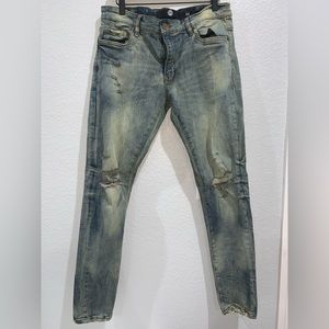Jordan Craig Blue Wash Distressed Sean Jeans Size 34/32